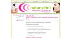 Desktop Screenshot of natur-dent.cz
